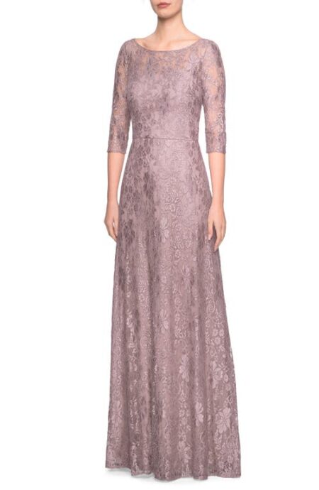  Lace A-Line Gown in Cocoa at Nordstrom   
