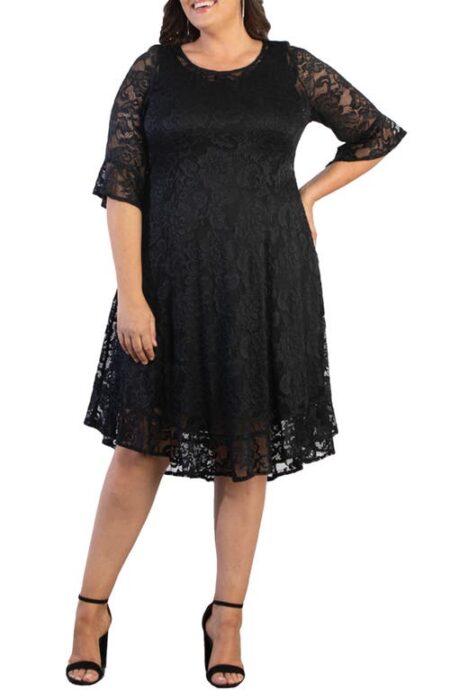  Livi Lace Cocktail Dress in Onyx at Nordstrom   