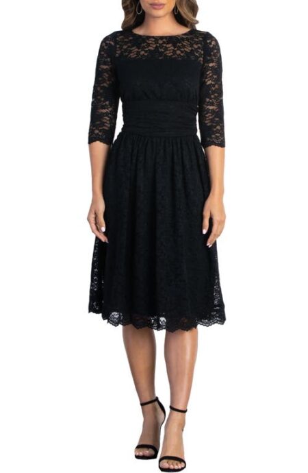  Luna Lace Cocktail Dress in Onyx at Nordstrom  X-Large