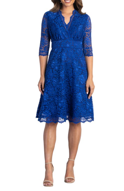 Missy Lace Elbow Sleeve Dress in Sapphire at Nordstrom  Medium