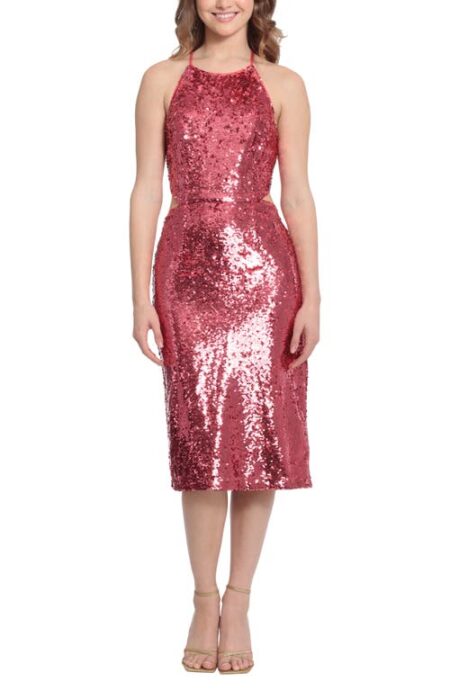  Sequin Cutout Cocktail Dress in Dubarry at Nordstrom   