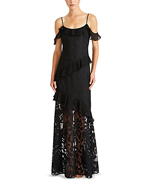  Sienna Ruffled Lace Gown