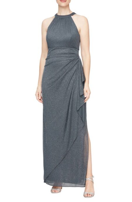  Sparkle Knit Gown in Smoke at Nordstrom   P
