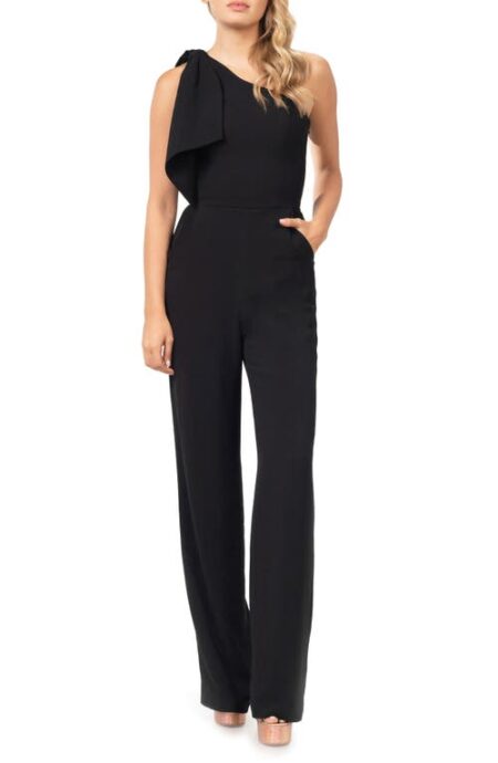  Tiffany One-Shoulder Jumpsuit in Black at Nordstrom  Small