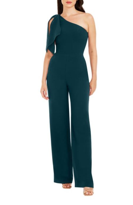  Tiffany One-Shoulder Jumpsuit in Pine at Nordstrom  X-Large