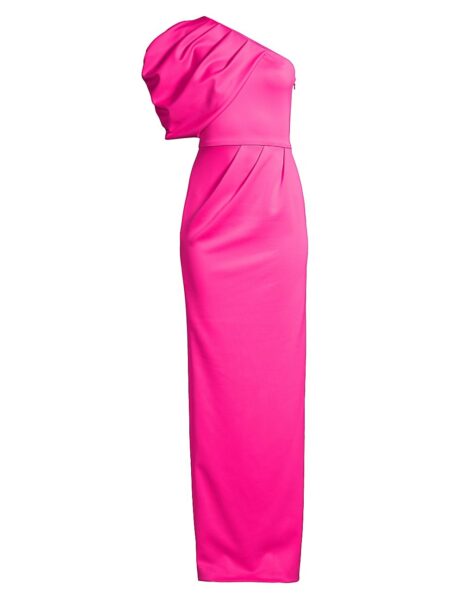Women's Egan One-Shoulder Gown Iconic Pink   