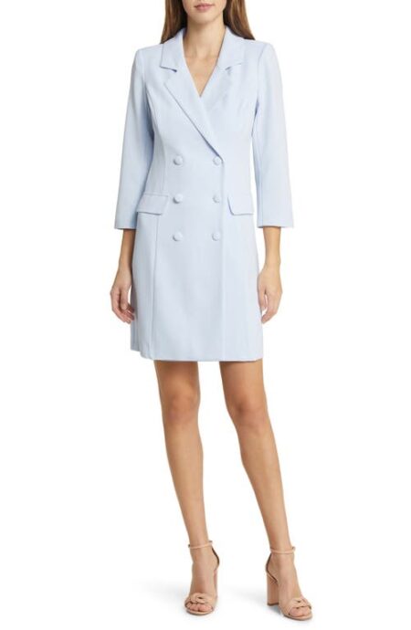  Double Breasted Tuxedo Dress in Blue at Nordstrom   