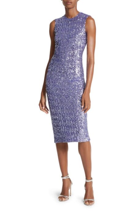  Sequin Sleeveless Sheath Dress in Freesia at Nordstrom   