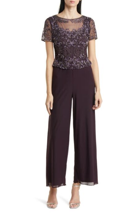  Beaded Jumpsuit in New Wine   at Nordstrom   P