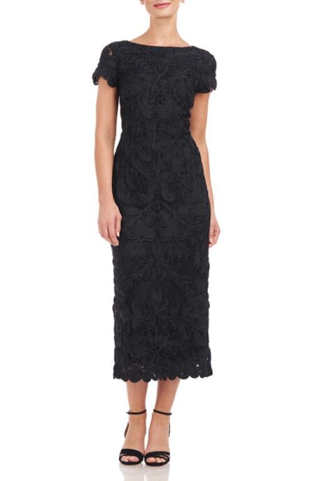  Soutache Lace Cocktail Dress in Black at Nordstrom   