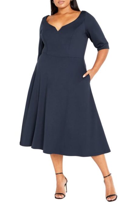  Cute Girl A-Line Dress in Navy at Nordstrom