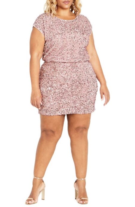  Sequin Cocktail Dress in Soft Pink at Nordstrom
