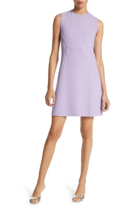  Stretch Wool Blend Crepe Shift Dress in Freesia at Nordstrom   