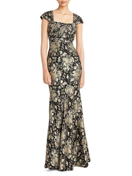  Women's Zenia Floral Fit & Flare Gown Narcissus Vines   